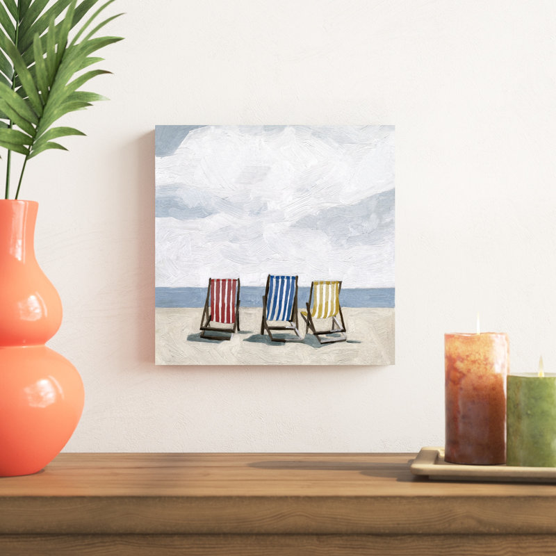 Beach Trip II, H 12 po x l 12 po, Non, Toile tendue