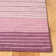 Cruz Hand Loomed Wool/Cotton Striped Rug in Purple/Plum/Lilac/Rose Beige