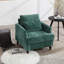 Fauteuil d'appoint Mid-Century avec garniture cloutée pour chambre à coucher ou salon-1831378390