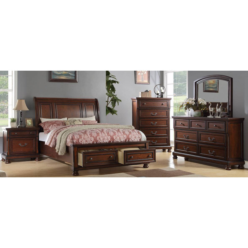 Ensemble de chambre à coucher 4 pièces Fetulla