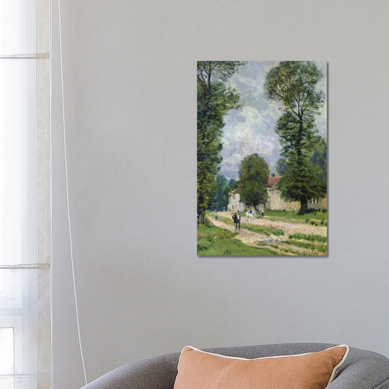 The Road to Marly-le-Roi, or The Road to Versailles, 1875 by Alfred Sisley - 1 Piece Wrapped Canvas Wall Art
