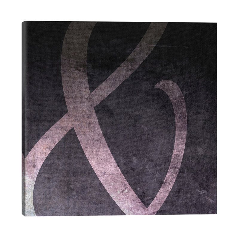 Film Negative Ampersand - Wrapped Canvas Print, 45.72 cm H x 45.72 cm W x 1.91 cm D