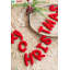 Guirlande en laine Merry Christmas - rouge