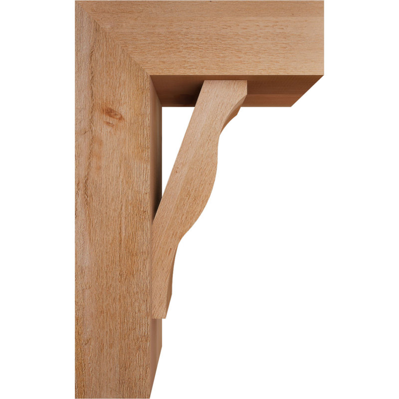 Support Funston Block avec support décalé, 32 x 20, Cèdre rouge occidental de l 8 po (scié brut)