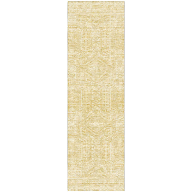 Premium Machine Washable Ashlynn Border Rug, Runner 2'3" x 7'6"