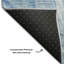 Tapis bleu Prisco lavable à la machine de qualité supérieure-1728199782