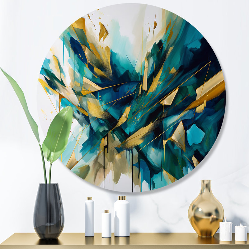 Décoration murale Explosion Triangles VII, H 16 po x l 16 po x P 1 po