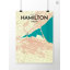 Hamilton City Map - No Frame Print-1121527316