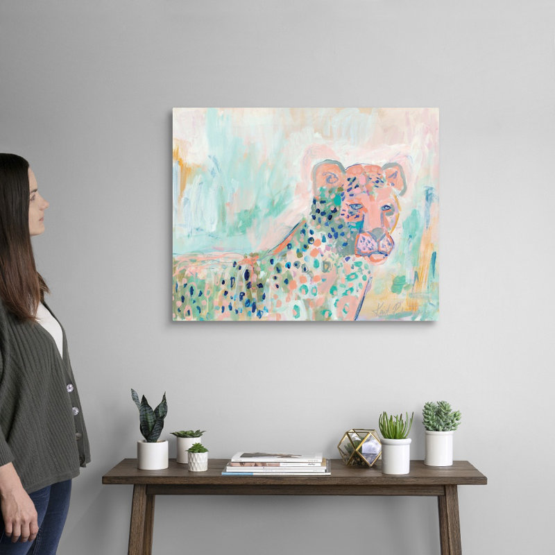 « Cheetah Watch » par Kait Roberts-impression sur toile, Toile tendue, H 24 po x l 30 po x P 1,25 po