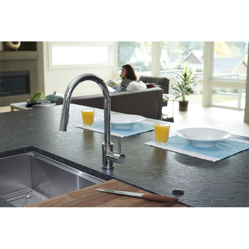 Pacific Bay Bellevue Pull Down Kitchen Faucet, Chrome