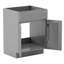 Base de meuble-lavabo simple 24 po en gris clair Shaker