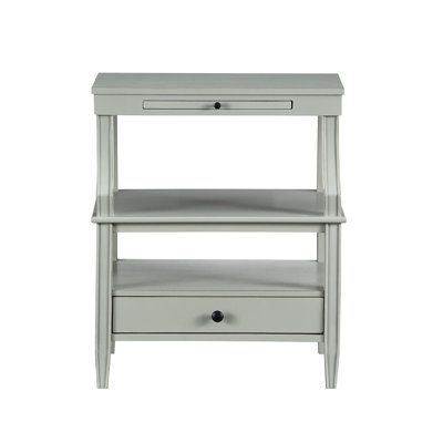 Plywood Constructed Nightstand In Antique Gray Made