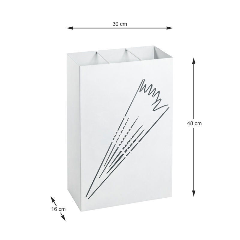 Paxton Umbrella Stand, White