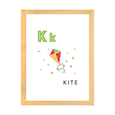 Alphabet Flash Cardes K - impression d'art graphique