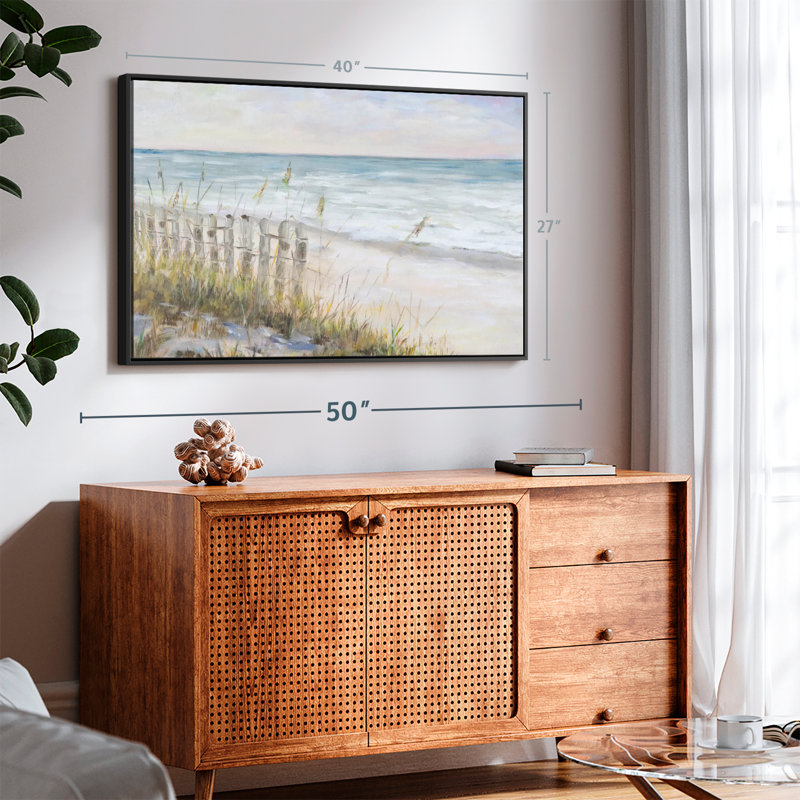 " Mist Ocean View Canvas Print ", 27" H x 40" W