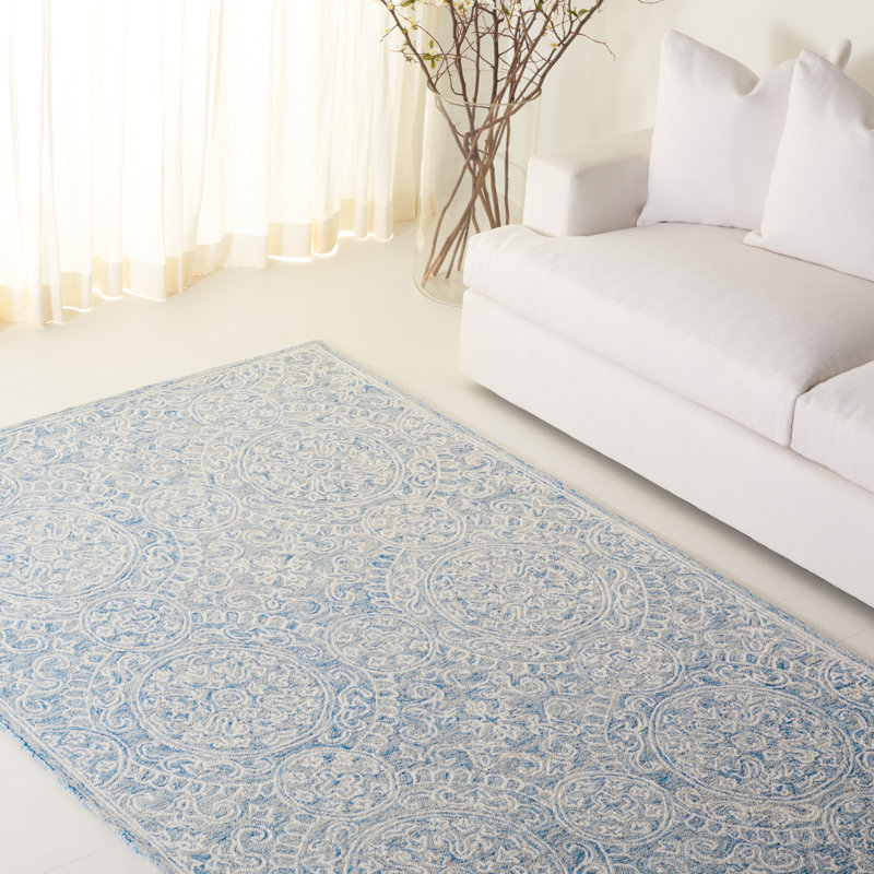 Lauren Ralph Lauren Hand Tufted Wool & Cotton Damask Rug, Rectangle 6' x 9'