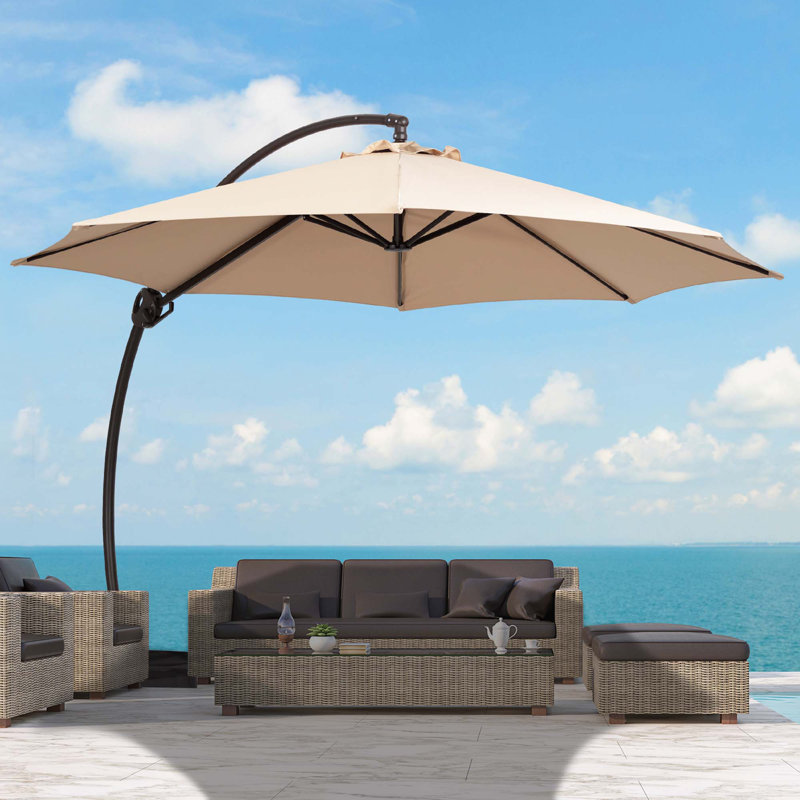 hampton bay 42 lb rust-resistant patio umbrella base in black ABCCANOPY Outdoor Waterproof Table 8 Ribs with Crank 9FT / Dark Gray Hampton Bay 11 ft. leather backpack combo Base is NOT included Canopy Options:Natural (Grade A)