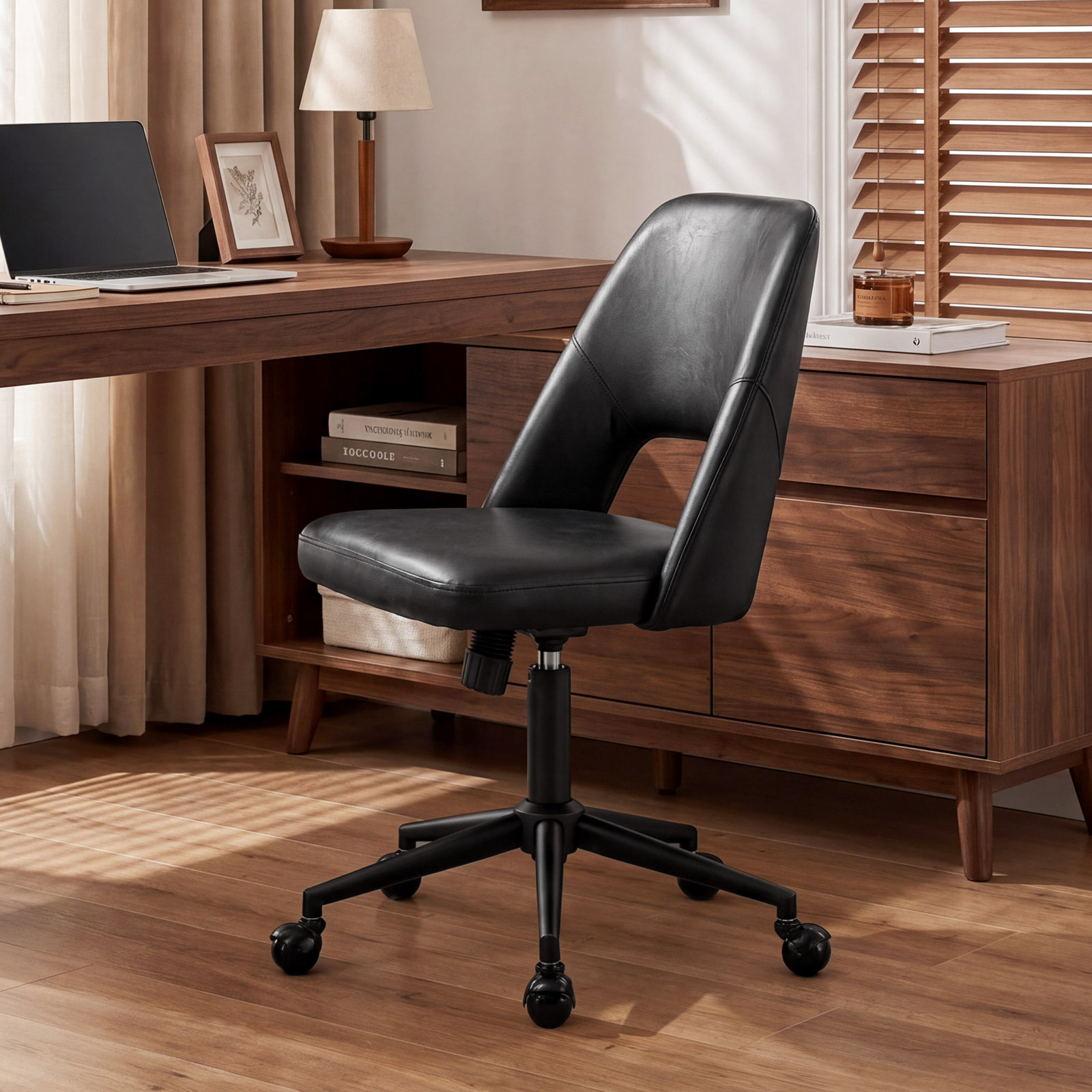 Gramercy Swivel Office Chair, Black