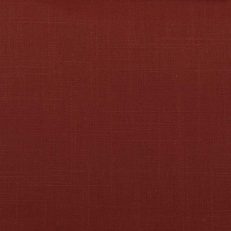Burton Solid Linen Fabric, Terracotta