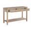 Élégante table de canapé en bois de 1 pièce avec deux tiroirs et une tablette ouverte pour un rangement et une présentation améliorés dans les salons