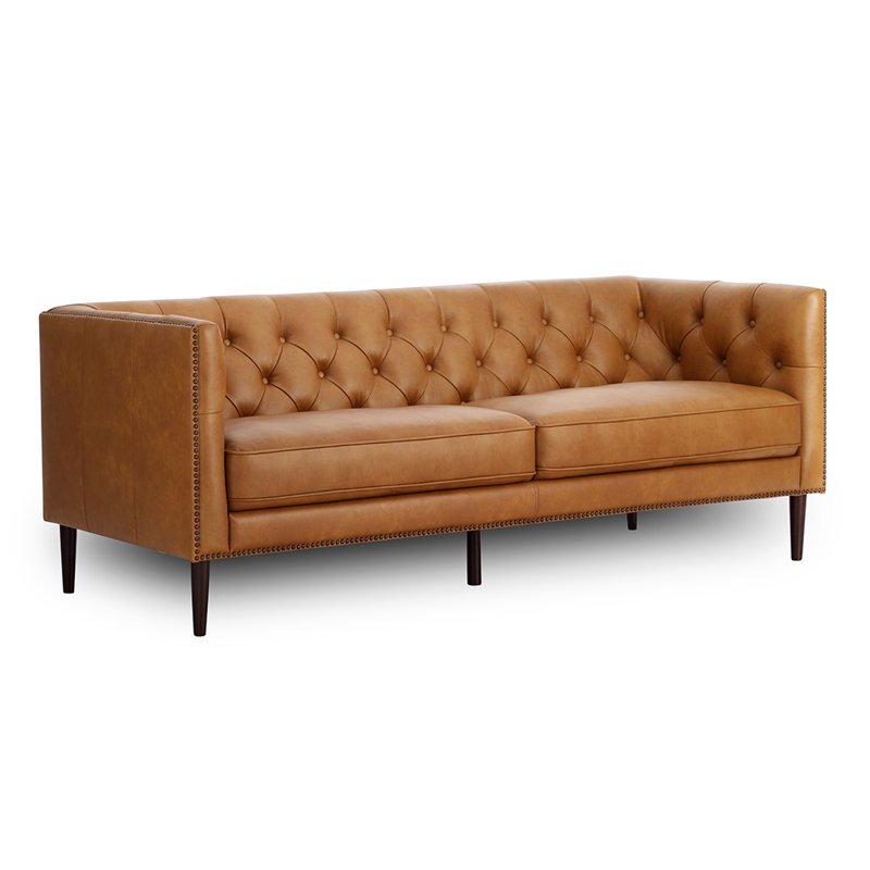 Woodford 84.6'' leather Sofa chair Otto Living Room Set