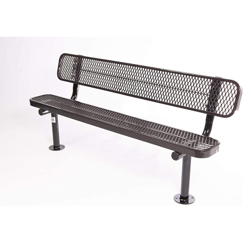 Banc de parc en plastique Myran, Marron