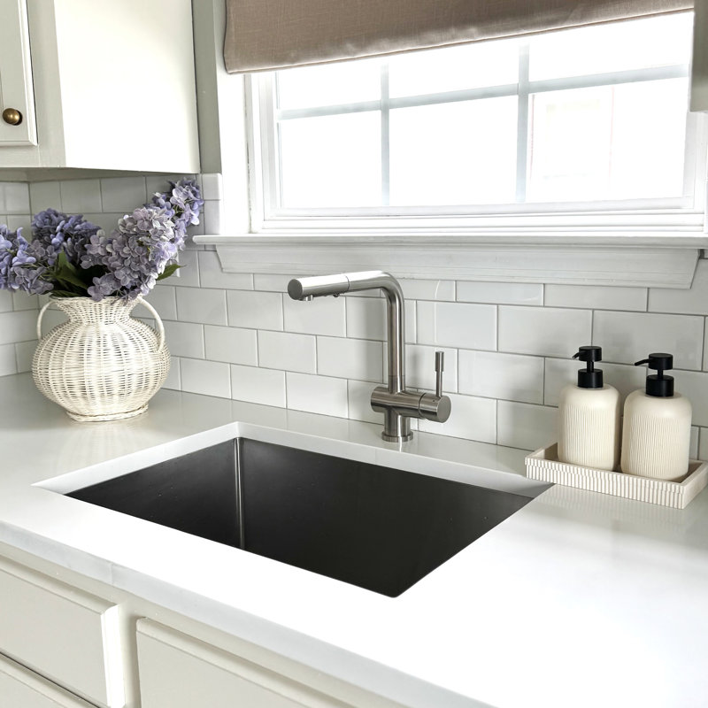 Lulani Nassau Pull Out Kitchen Faucet, Silver