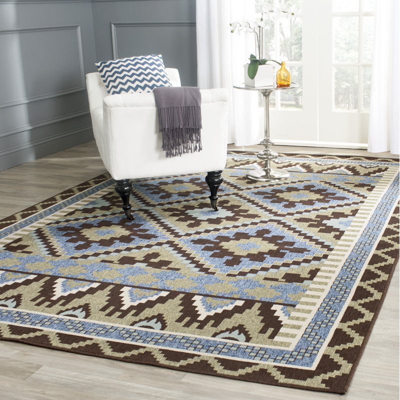 Tapis intérieur / extérieur Northpoint Performance Southwestern, Rectangle 6 pi 7 po x 9 pi 6 po