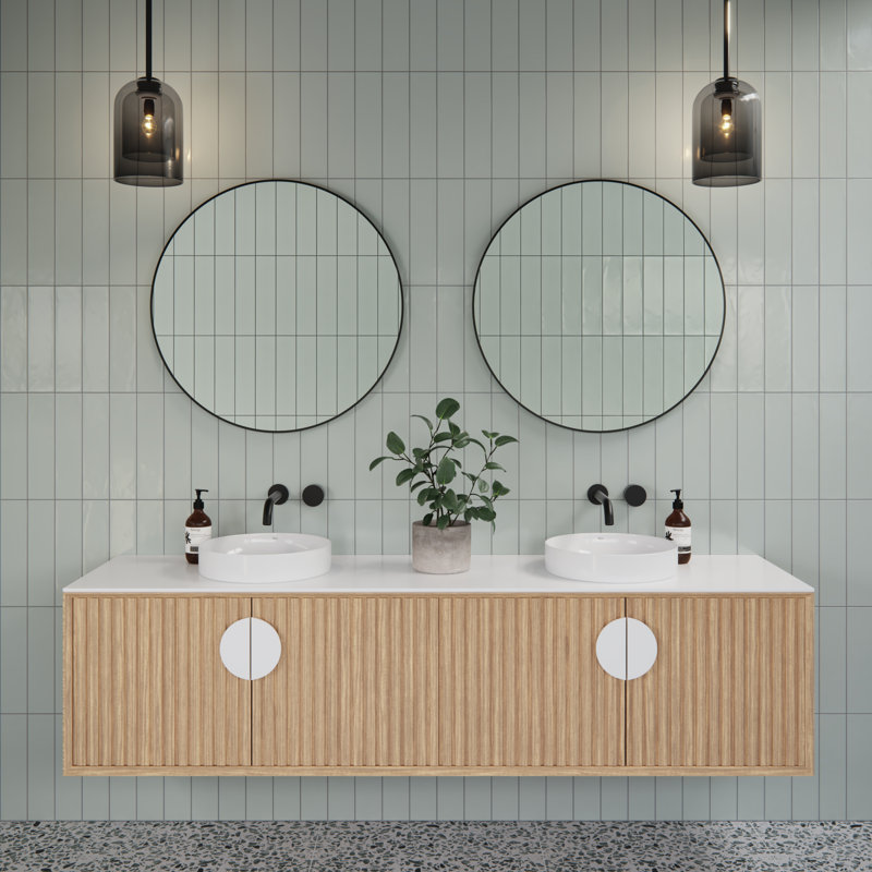Modern & Contemporary Bathroom/Vanity Mirror, Black, 28" x 28"