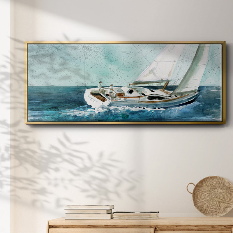 Voile côtière - toile encadrée, H 24 po x l 60 po