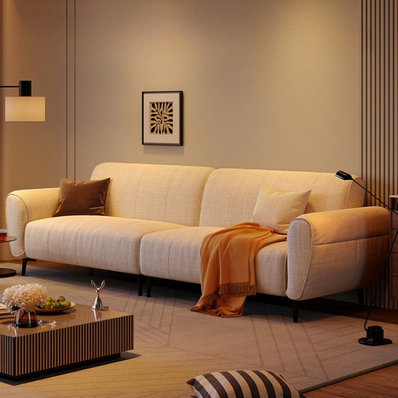 Linen High-Leg Straight Sofa