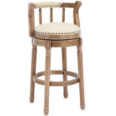 Tabourets de bar à hauteur d'assise en bois de 29,5 po (1 pièce)