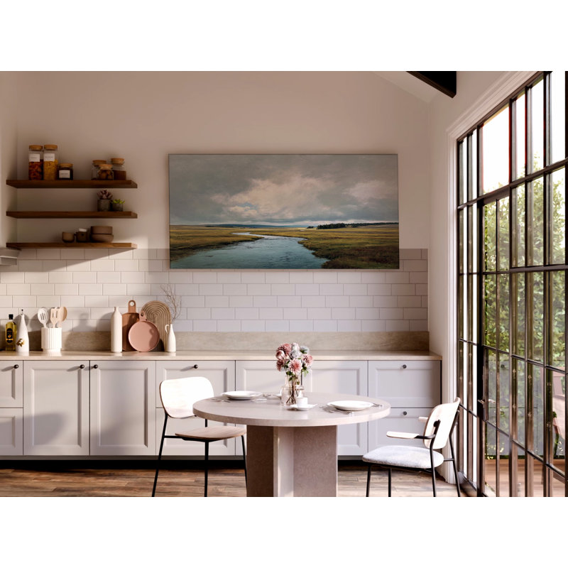 Art mural sur toile «Farmhouse Landscape», H 40 po x l 80 po x P 1,5 po
