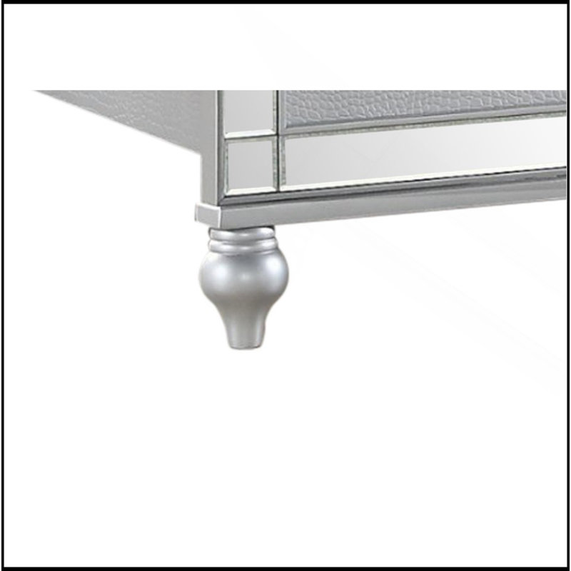 Lit rembourré Sterling en bois Sterling, Blanc, Grand lit