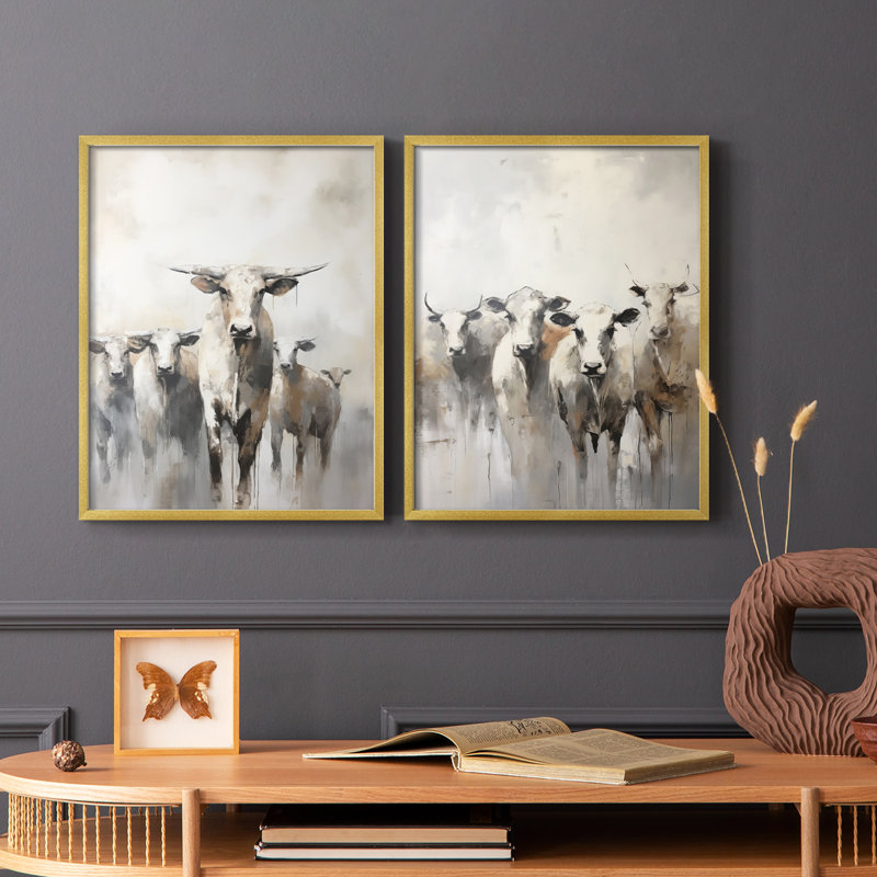 ANIMALS Series CCL XXV - Reproduction encadrée de qualité supérieure - prête à être accrochée - aucun clou requis - aucun clou requis
