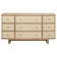 Commode 9 tiroirs Beige Oak