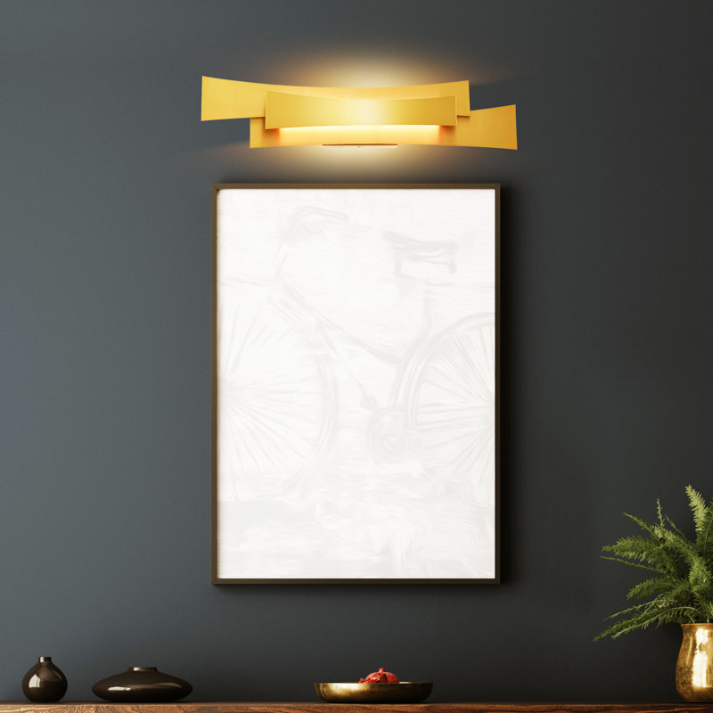 24'' Modern LED Brass Vanity Light for Bathroom, Powder Room, Bedroom – Integrated LED – BACL Certified, Brass