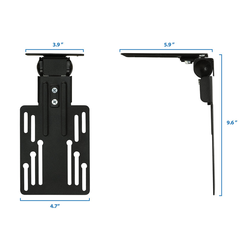 Support de plafond noir pouvant supporter jusqu'à 18 lb