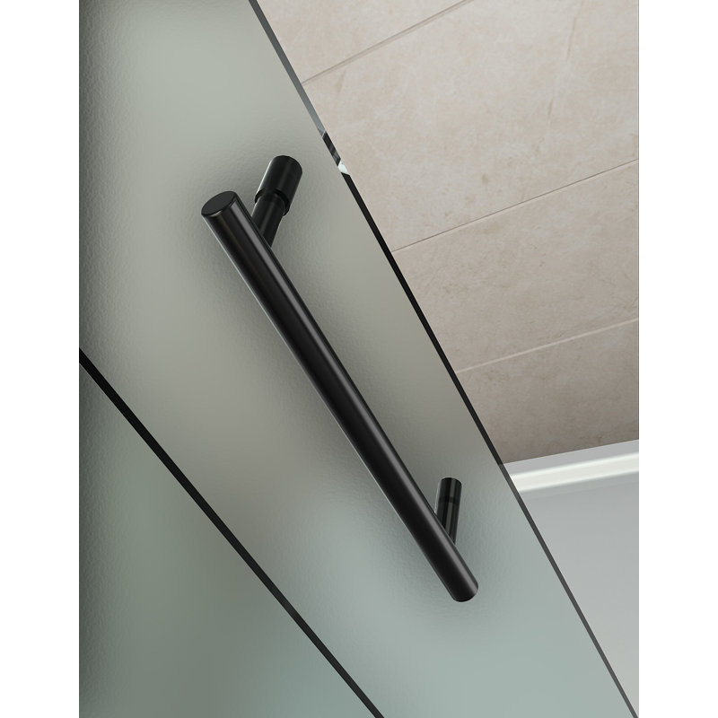 Cabine de douche coulissante rectangulaire 48" x 75" Langham, Bronze huilé