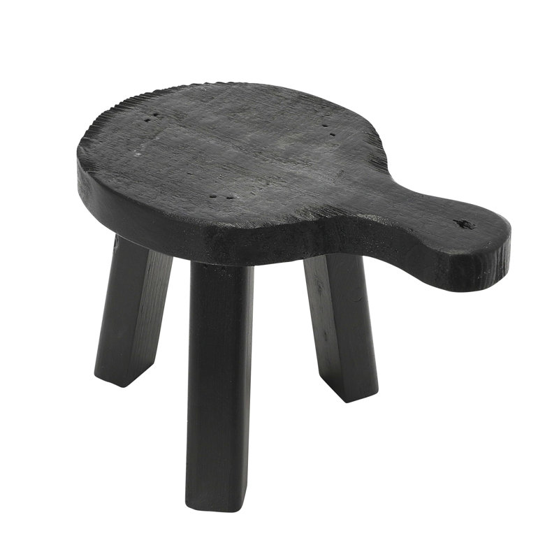 Tabouret en bois, Noir, noir, noir, noir