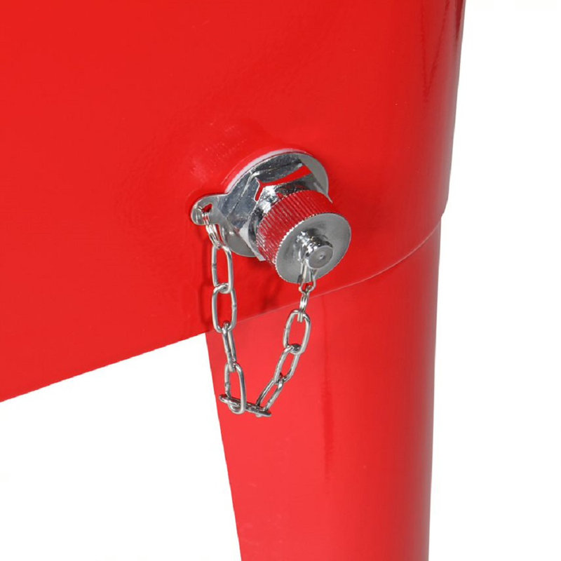 Glacière à roulettes 80 qt., Rouge