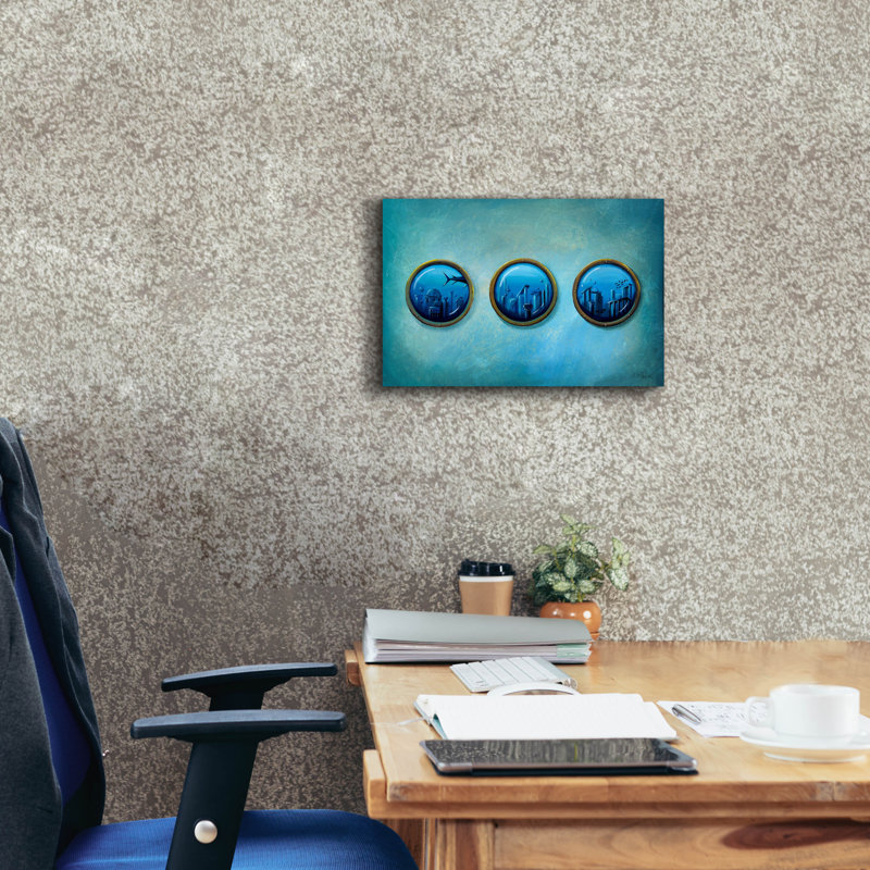 Ebern Designs «Gateway to Antiquity» par Cindy Thornton, art mural sur toile, H 12 po x l 18 po x P 0,75 po