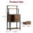 Zosma 23.6 in. W Standard Baker's Rack with Microwave Compatibility