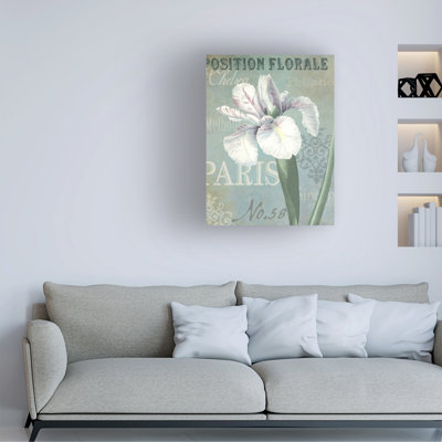 Art mural sur toile tendue - Gail Fraser «Flower Show - Paris 4», art mural pour salon, chambre à coucher ou bureau - 14 x 19