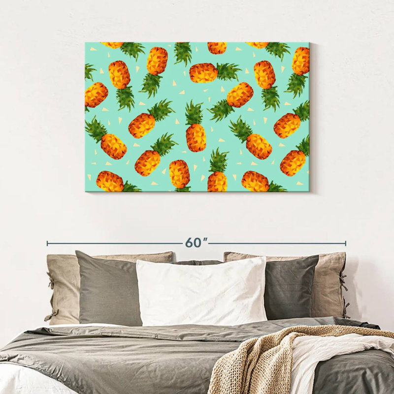 Yarlin Hipster Pineapples, 30" H x 45" W