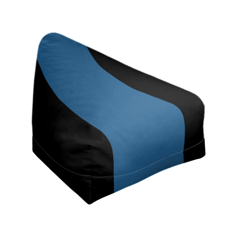 Sac de pois classique, H 30 po x l 27 po x P 27 po, Noir / bleu pastel
