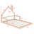 Floor Bed With House-Shaped Headboard-269340404