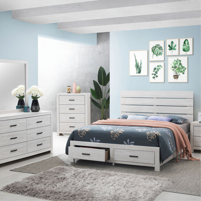 Commode 6 tiroirs, Blanc