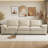 Avanthika 101" Modular Sectional Sofa Chenille Couch with Storage Space  & USB Ports For Living Room-574345536