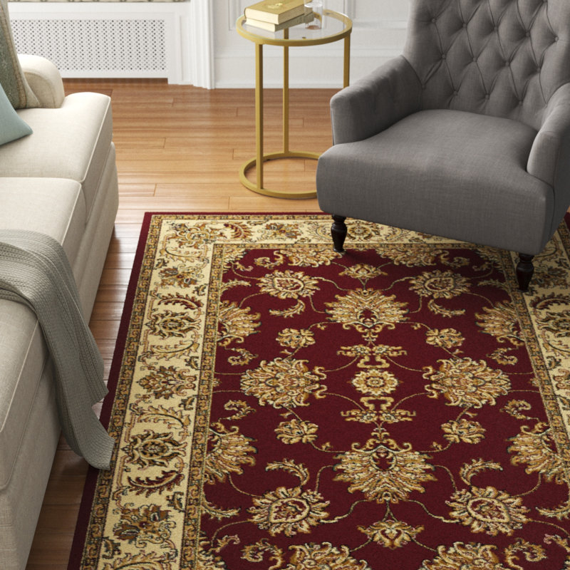 Tapis bordeaux Antioch, Rectangle 7 pi 9 po x 9 pi 6 po